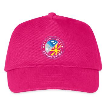 Blue Sky Flight Team Patch - Kids’ Baseball Cap - fuchsia - Front