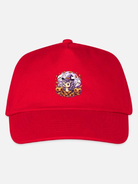 Igel Halloween Geister - Kinder Basecap - Rot