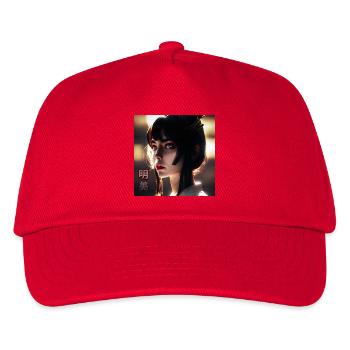 AKEMI Strahlende Schönheit - Kinder Basecap - Rot - Vorne