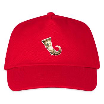 Embellished Fantasy Drinking Horn RPG Shirt - Kids’ Baseball Cap - red - Front
