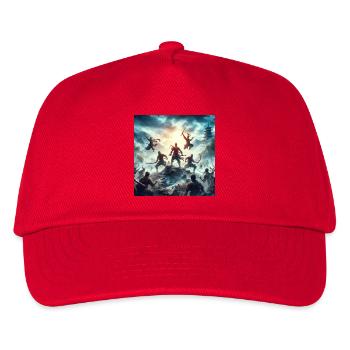 Samurai 1 - Kinder Basecap - Rot - Vorne