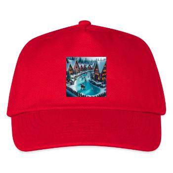 Village Scandinave Noël - Casquette de baseball Enfant - rouge - Devant