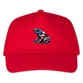Pfeilgiftfrosch Frosch USA Kröte - Kinder Basecap - Rot - Vorne