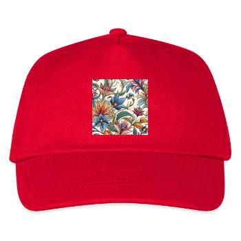 Colorful Plant Flowers - Kids’ Baseball Cap - red - Front