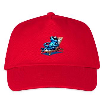 Pfeilgiftfrosch Frosch Design - Kinder Basecap - Rot - Vorne