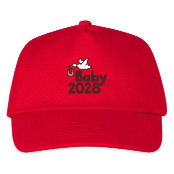 Storch Baby 2028 - Kinder Basecap - Rot - Vorne