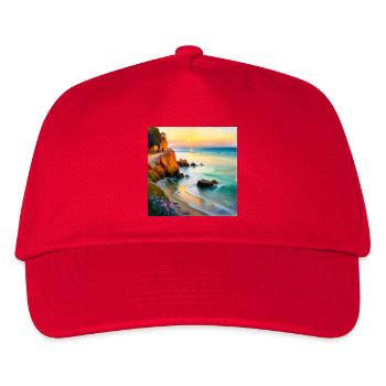 Bucht des Impressionismus - Kinder Basecap - Rot - Vorne