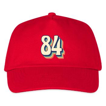 Vintage Retro T-Shirt Number 84 Eighty-Four - Kids’ Baseball Cap - red - Front