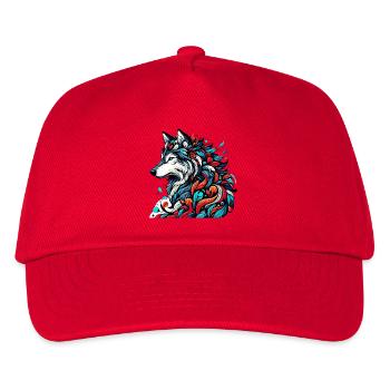 Wolf - Kids’ Baseball Cap - red - Front