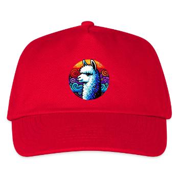 Alpaca - Kids’ Baseball Cap - red - Front