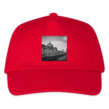 Fish Auction Hall Fish Market Hamburg Elbe Poster - Kids’ Baseball Cap - red - Front