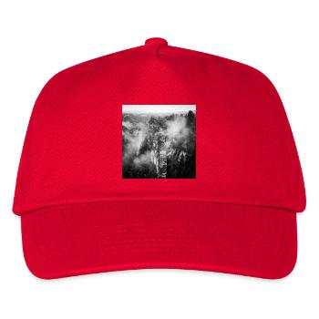 Bastei Bridge Saxon Switzerland Fog Poster - Kids’ Baseball Cap - red - Front