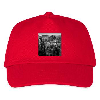 Bastei Bridge Saxon Switzerland Germany Poster - Kids’ Baseball Cap - red - Front