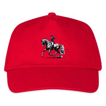 Dressage Riding Horse Gift - Kids’ Baseball Cap - red - Front