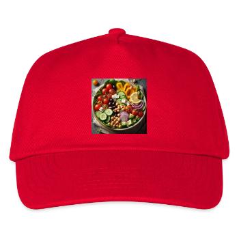 Delicious Mediterranean Salad - Kids’ Baseball Cap - red - Front