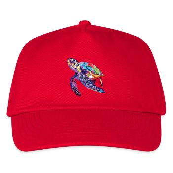 Turtle rainbow - Kids’ Baseball Cap - red - Front
