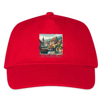 Colmar Altstadt Charme & Kolonialstil Architektur - Kinder Basecap - Rot - Vorne