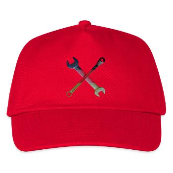 German Flag Tool Cross - Kids’ Baseball Cap - red - Front