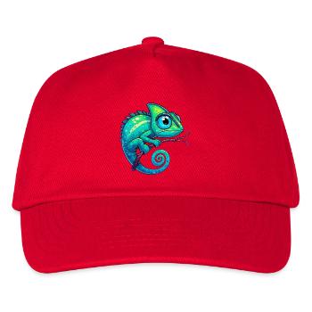 Chamäleon - Kinder Basecap - Rot - Vorne