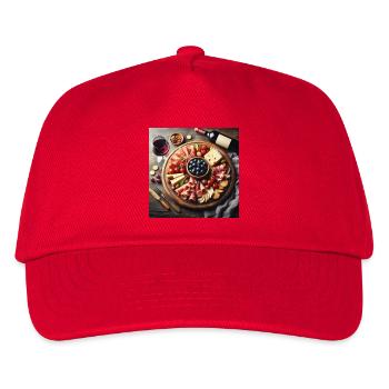 Serrano-Schinken und Käse - Kinder Basecap - Rot - Vorne