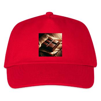 Chocolate - Kids’ Baseball Cap - red - Front