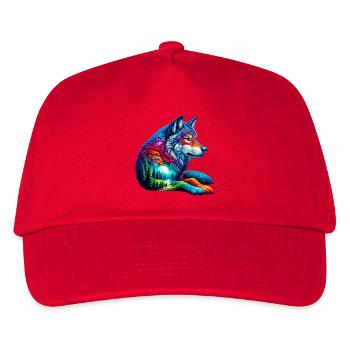 Wolf - Kids’ Baseball Cap - red - Front