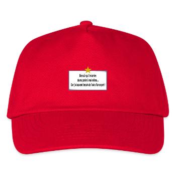 Je me parle à moi même - Casquette de baseball Enfant - rouge - Devant