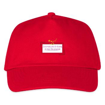 Ich will keine Dinge, sondern Momente - Kinder Basecap - Rot - Vorne