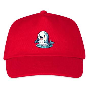 Melody Whale: The Aquatic Crooner - Kids’ Baseball Cap - red - Front