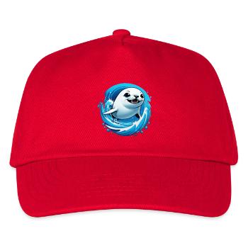 Phoque Phoque Mer - Casquette de baseball Enfant - rouge - Devant