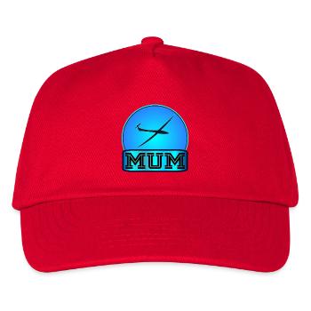FEMALE GLIDER PILOT MUM - Kids’ Baseball Cap - red - Front