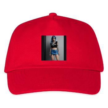 Rebellisches Mädchen - Kinder Basecap - Rot - Vorne