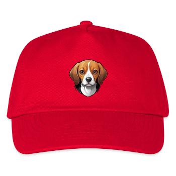 adorable beagle - Kids’ Baseball Cap - red - Front