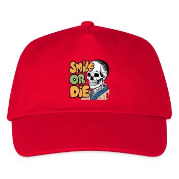 Skeletor avec un message optimiste - Casquette de baseball Enfant - rouge - Devant