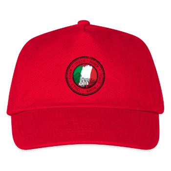 Kolosseum Circle Italia Flagge - Kinder Basecap - Rot - Vorne