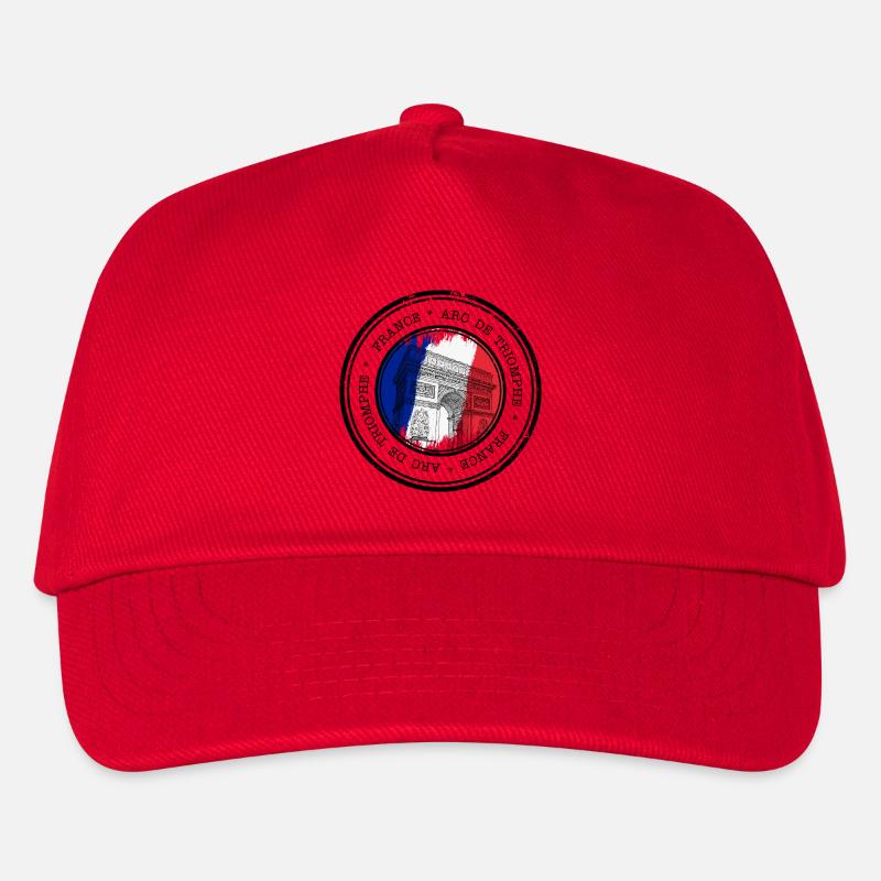 Arc de Paris Cercle Tricolore - Casquette de baseball Enfant - rouge