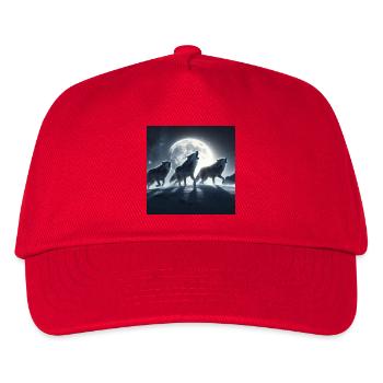The Howl of the Wolves - Kids’ Baseball Cap - red - Front