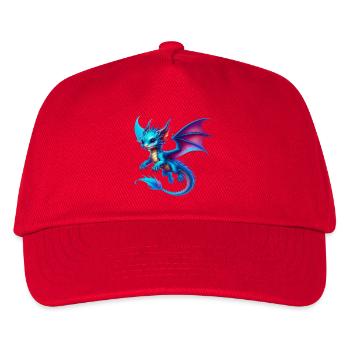 Drache - Kinder Basecap - Rot - Vorne