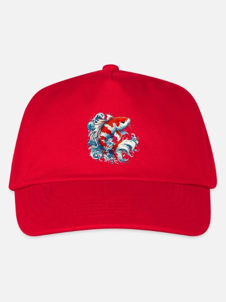 Japanese Japanese Koi Carpfish - Kids’ Baseball Cap - red