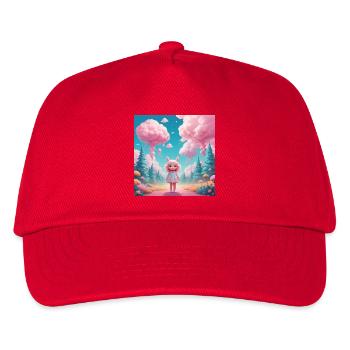 Girl in Cotton Candy Forest - Kids’ Baseball Cap - red - Front