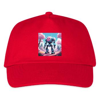 Robot - Kids’ Baseball Cap - red - Front