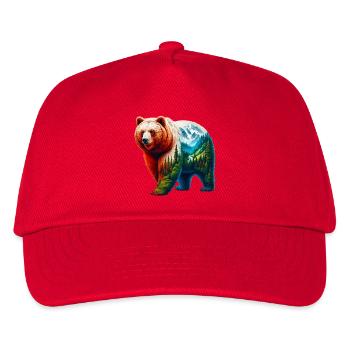 Ours - Casquette de baseball Enfant - rouge - Devant