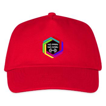 No Pain No Gain - Fitness decal - Kids’ Baseball Cap - red - Front