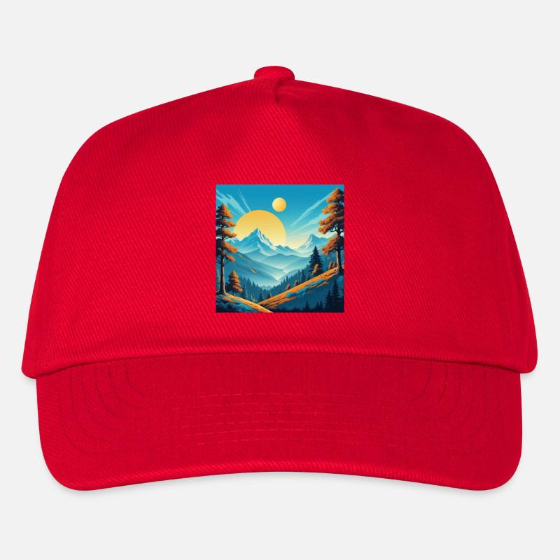 Zwei Sonnen - Kinder Basecap - Rot