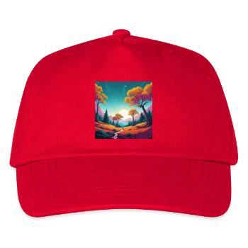 Coucher de soleil - Casquette de baseball Enfant - rouge - Devant