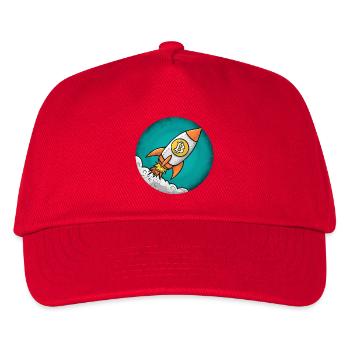 Fusée crypto : Bitcoin sur la lune ! - Casquette de baseball Enfant - rouge - Devant