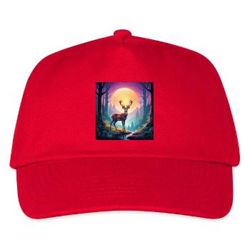Cerfs dans la forêt - Casquette de baseball Enfant - rouge - Devant