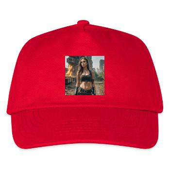 Apokalypse-Frau - Kinder Basecap - Rot - Vorne