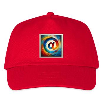 Symbol 6 - Kids’ Baseball Cap - red - Front