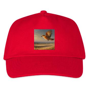 Vogel - Kinder Basecap - Rot - Vorne